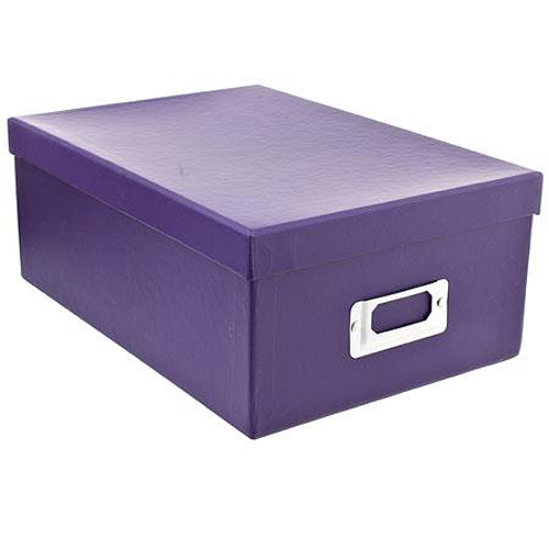 Pioneer Bright Purple Photo Storage Box