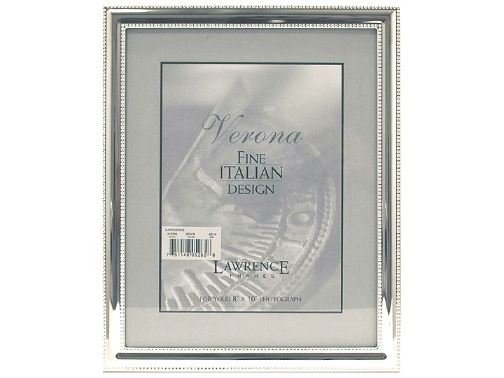 Photo Frame Silver Plated Black Mount 8x10 