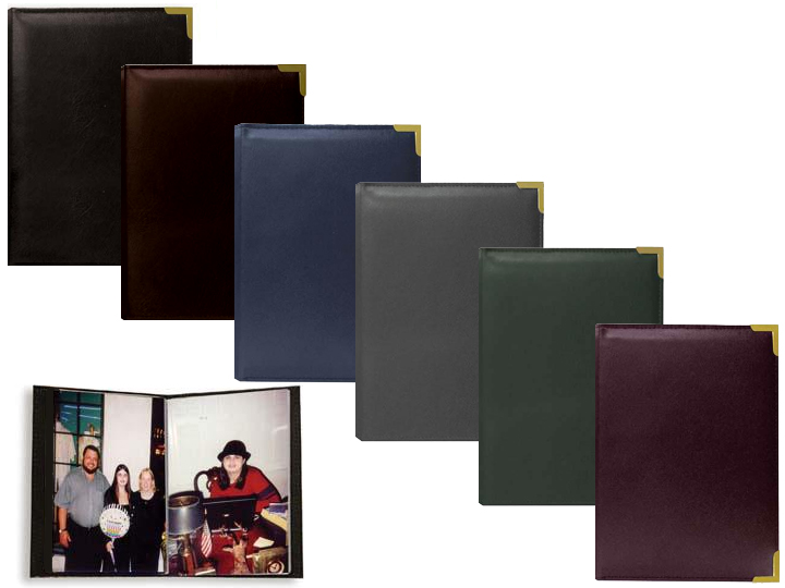 Pioneer Photo Albums 100 Pocket Green Sewn Leatherette Cover with Brass Corner Accents Photo Album 4 by 6-Inch