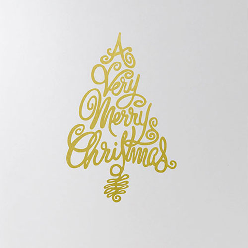 Typography Christmas Tree 4x6 Horz Photo Folders 25 Pack Same Shipping Any Qty 
