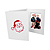 Santa Christmas Photo Folders For 4x6 (25 Pack)