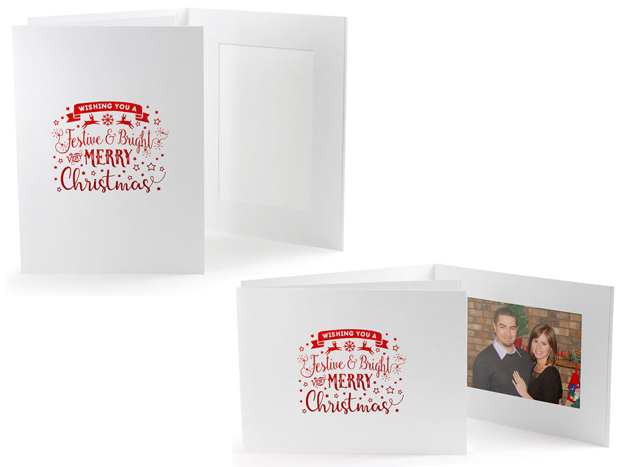 Festive Bright Christmas Photo Folders For 4x6 25 Pack